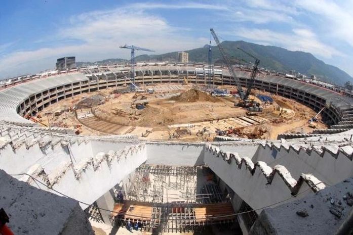 Estádio do Maracanã está sendo reformado para a copa de 2012