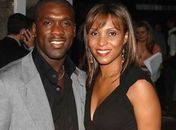 Seedorf ao lado da esposa, a brasileira Luviana, em evento na Itália 
