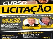 Curso de licitação aborda Pregão Presencial e Eletrônico conforme normas do TCU