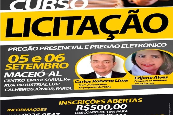 Curso de licitação aborda Pregão Presencial e Eletrônico conforme normas do TCU