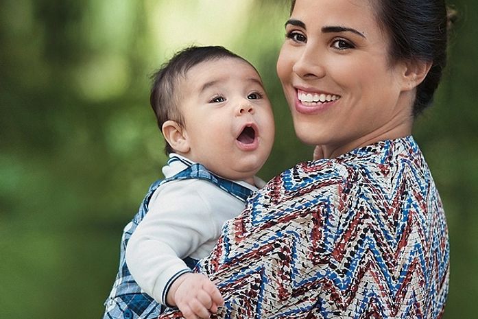 Wanessa leva José Marcus para o primeiro passeio no parqu