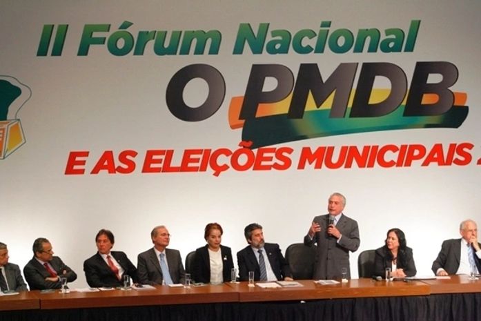 O Vice-Presidente Michel Temer Discursa no II Fórum Nacional do PMDB