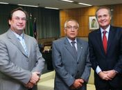 Luciano Barbosa, ministro Gastão Vieira e senador Renan 