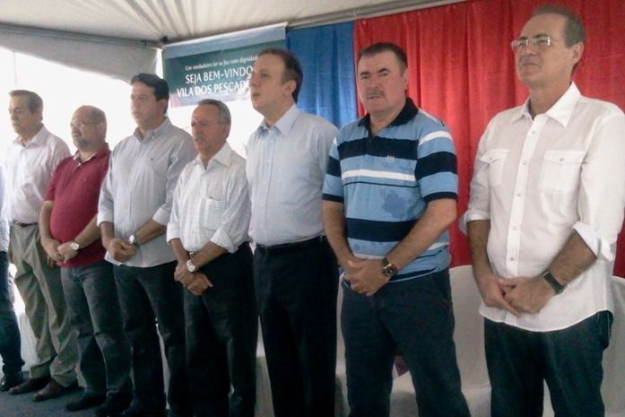 Prefeito de Maceió, Cícero Almeida, senador Benedito de Lira, senador Renan Calheiros e o ex-governador, Ronaldo Lessa (PDT)
