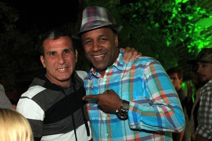 Eri Johnson e Ailton Graça vão a restaurante no Rio