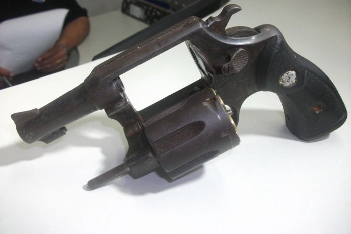 Arma utilizada pelos assaltantes