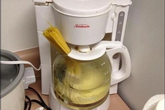 Macerrão feito na cafeteira?