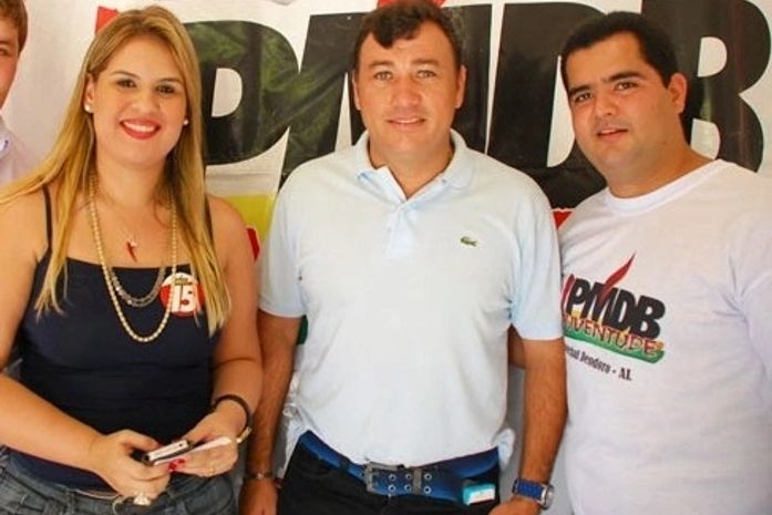 Prefeita Mellina Freitas, prefeito Cristiano Matheus e Del Cavalcante, presidente da JPMDB de Marechal