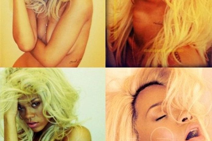 Rihanna faz topless para promover seu perfume