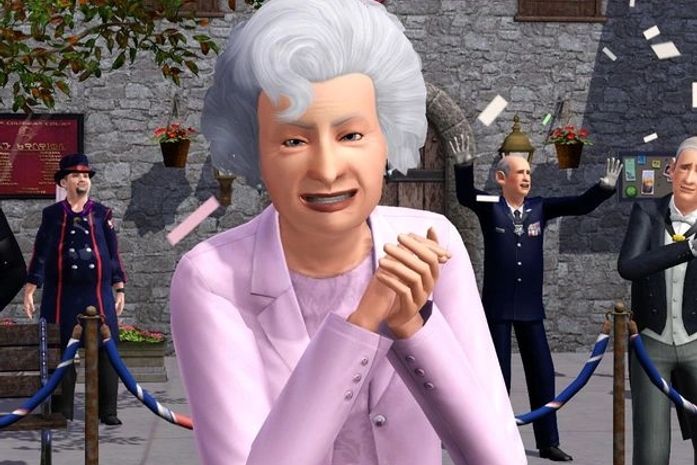 Game 'The Sims' satiriza homenagem à família real britânica