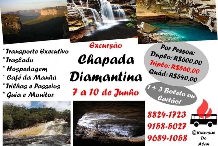 Curta a natureza e embarque na excursão para Chapada Diamantina