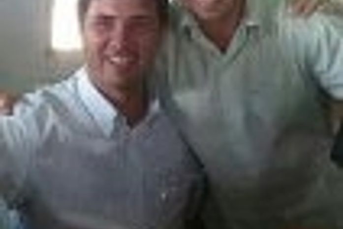 Prefeito Adelminho e o vereador Thiago Medeiros