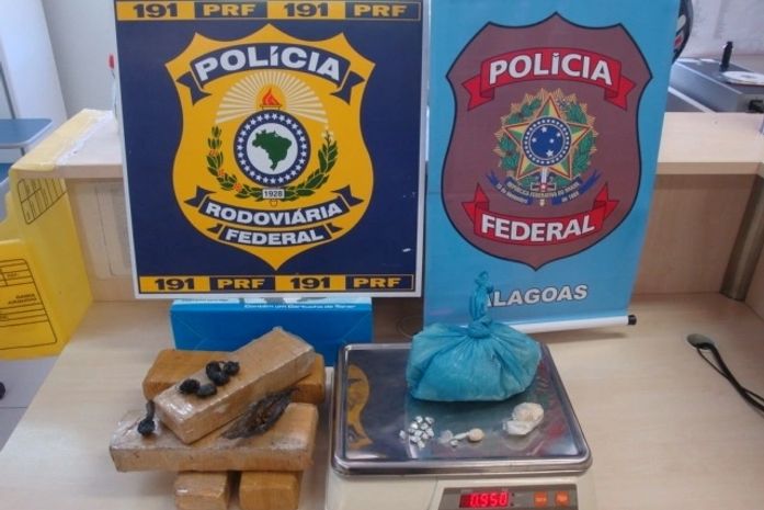 Em operação, PRF e PF apreendem maconha e crack no interior