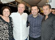 Vice-prefeita Maristela, senador Renan, deputado Pastor Heleno e desembargador Washington Luiz, prestigiando a festa