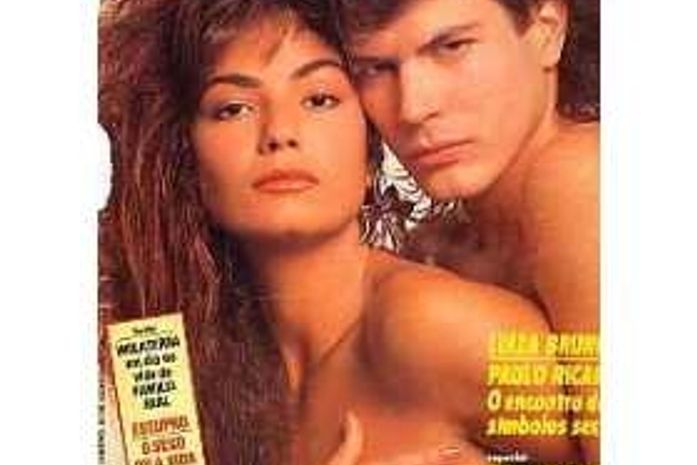 Luiza Brunet posta foto de topless ao lado de Paulo Ricardo