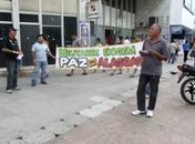 Manifestação no centro da cidade 