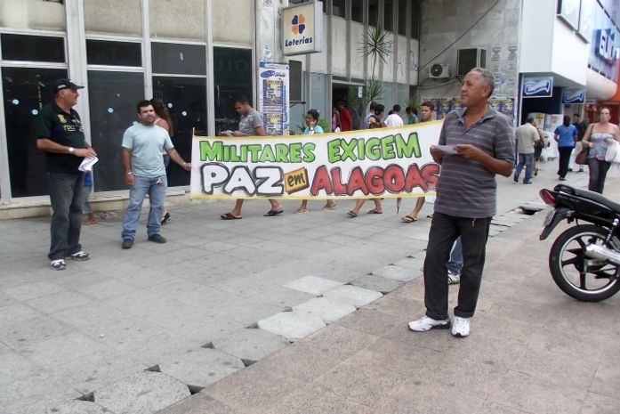 Manifestação no centro da cidade 