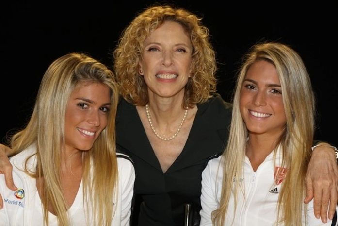 Bia e Branca Feres com Marília Gabriela