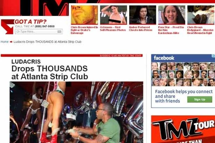 Rapper Ludacris gasta US$ 10 mil em clube de striptease, diz site