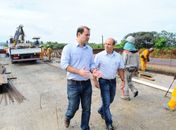 Seinfra e DER vistoriam obras de residencial na rodovia AL-101 Sul