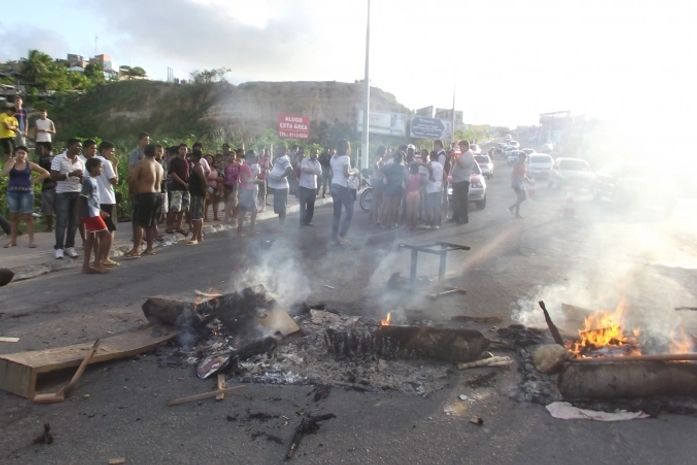Madeira foi queimada