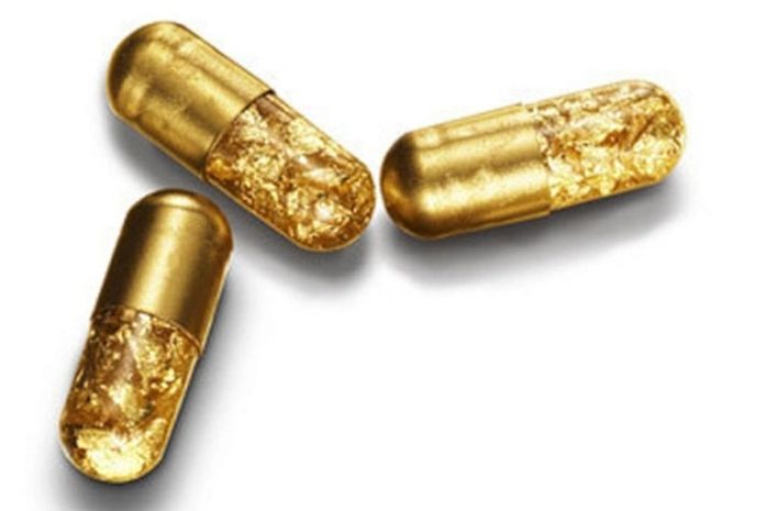 Pilula deixa coco cor de ouro