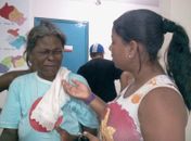 Maria Genir da Conceição  e uma amiga 