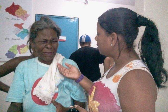 Maria Genir da Conceição e uma amiga