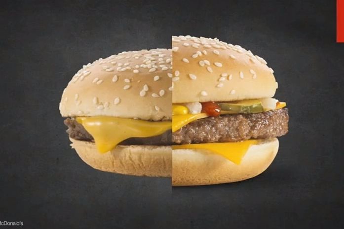 McDonald’s compara seus lanches reais com os das fotos
