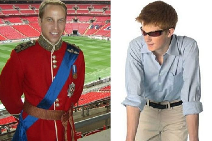 Sósias dos Príncipes da Inglaterra vão estrear no cinema pornô