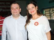 Vladimir Barros (PCdoB) e Patrícia Sampaio (PT)