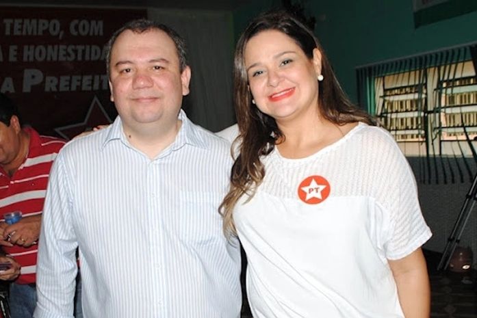 Vladimir Barros (PCdoB) e Patrícia Sampaio (PT)