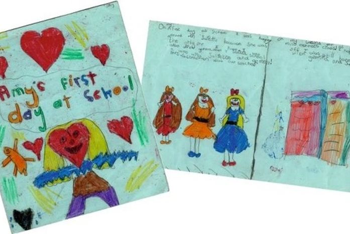 Desenhos feitos por Amy Winehouse quando criança são divulgados