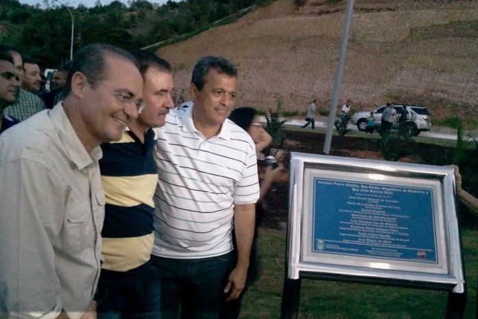 Senador Renan Calheiros, Cícero Almeida e Mosart Amaral 