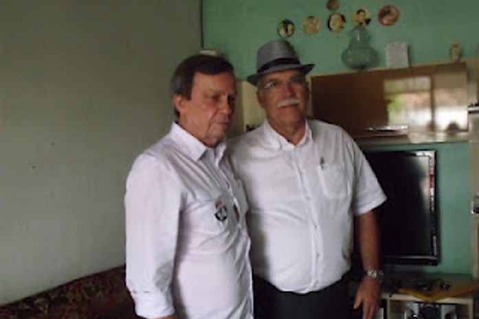 Luiz Dantas apoiando Cacalo em Pão de Açucar