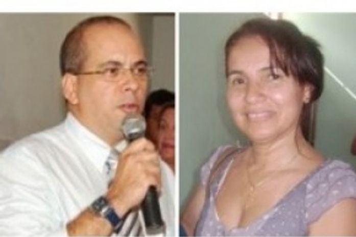 Médico Wellington Bento e a professora Alcineide