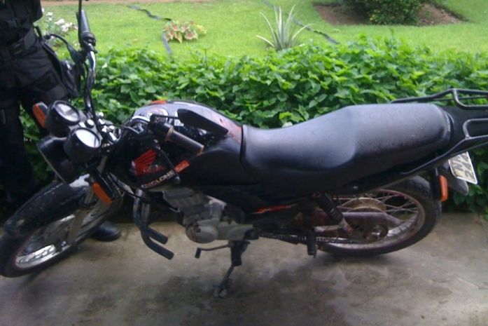 Moto utilizada no crime