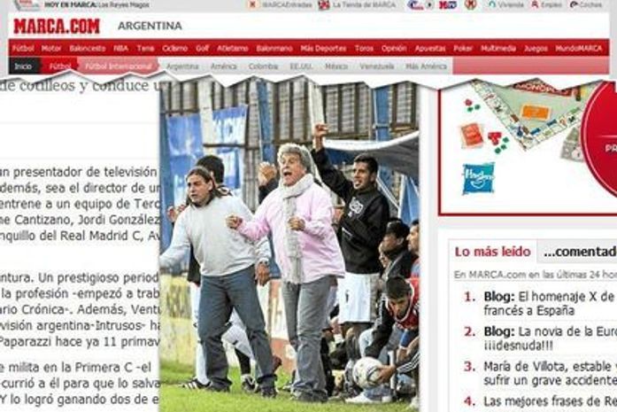 "Leão Lobo da Argentina" vira técnico e salva time na 4ª divisão