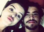 Caio Castro publica foto com Giovanna Lancellotti e chama a atriz de “musa”