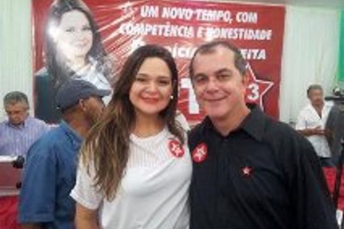 Patricia Sampaio e Ronaldo Medeiros na convenção