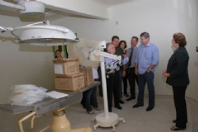 A ultima visita doSecretário Alexandre Toledo, prefeito Remi no hospital de Murici