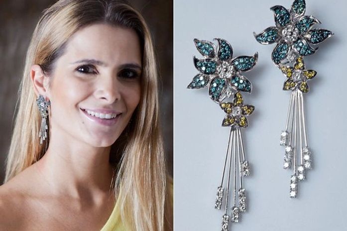 Flávia, mulher de Luciano, lança joias e homenageia o marido