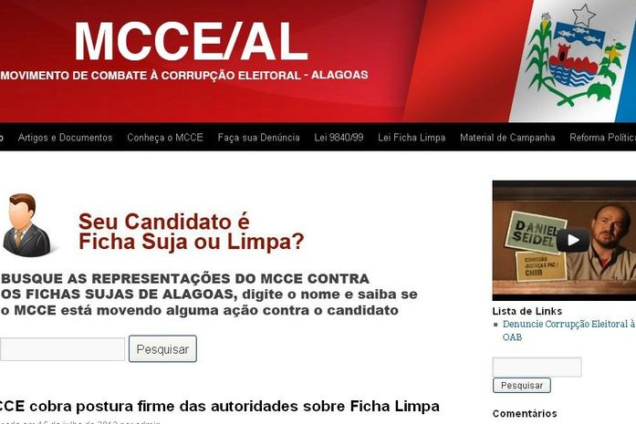 Site do MCCE/AL