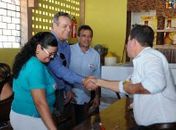 Lessa e Mosart na reunião no Pontal