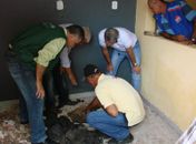 Técnicos do IMA analisaram solo embaixo da casa