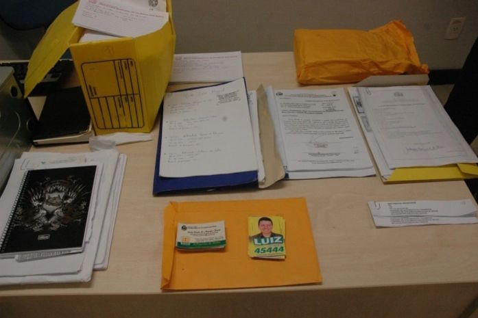 Material apreendido pelos agentes da Polícia Federal