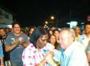 Senador Benedito de Lira dançando forró com a vereador-médica Fátima Santiago
