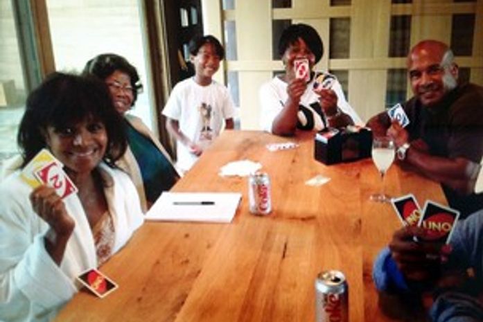 Katherine Jackson no Arizona com a família