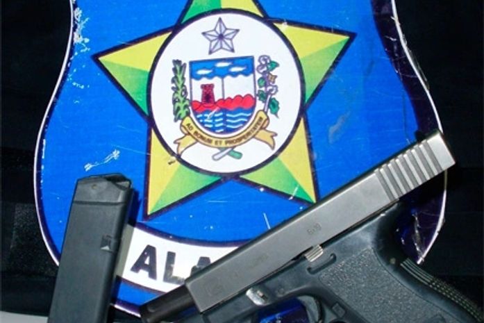 Arma apreendida com  José Itamar Belisário Cavalcante