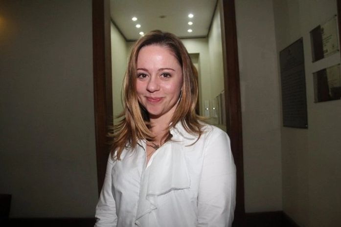 Guta Stresser após a peça 'Medea en Preomenade', no Rio